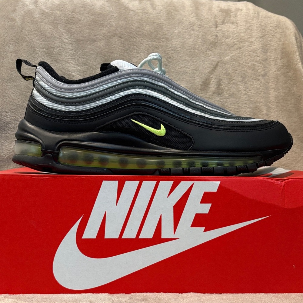 Nike Air Max 97 Black with Lime Accents